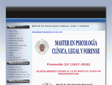 Tablet Screenshot of masterforense.com